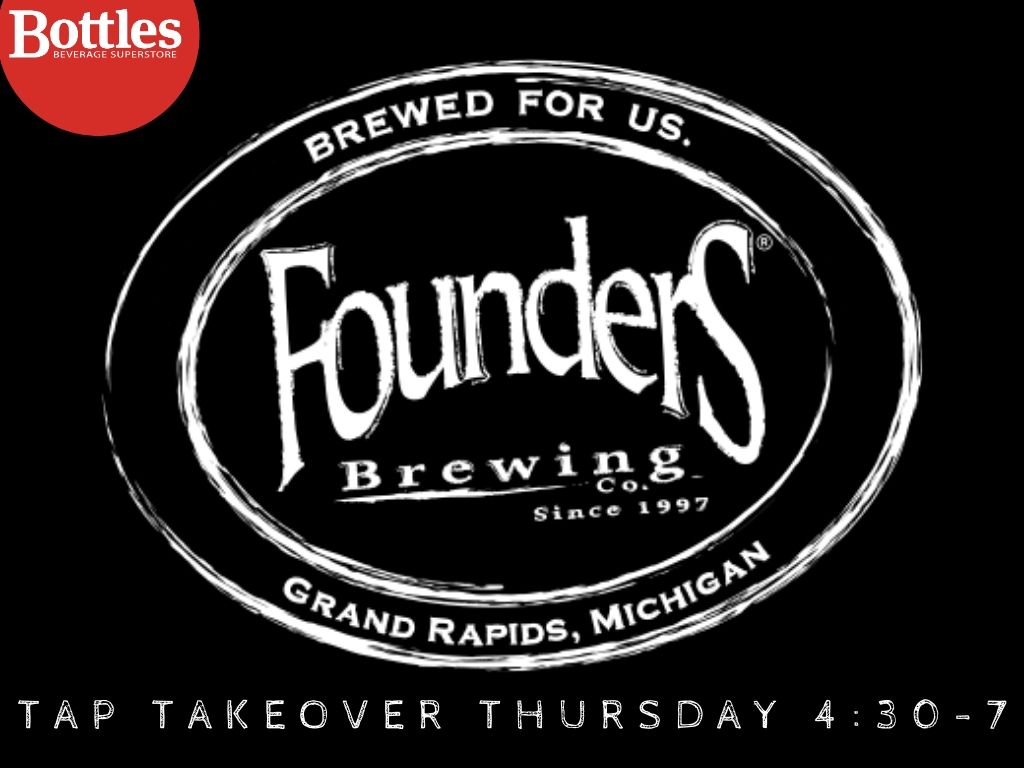 Bottles Mt. Pleasant: Founders Brewing Tap Takeover 12/5/19.