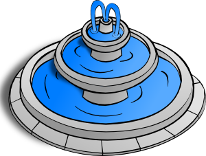 Fountains clipart.