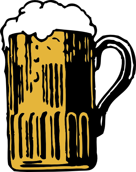 Foamy Mug Of Beer clip art Free Vector / 4Vector.