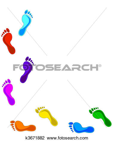 Clipart of Footprints.