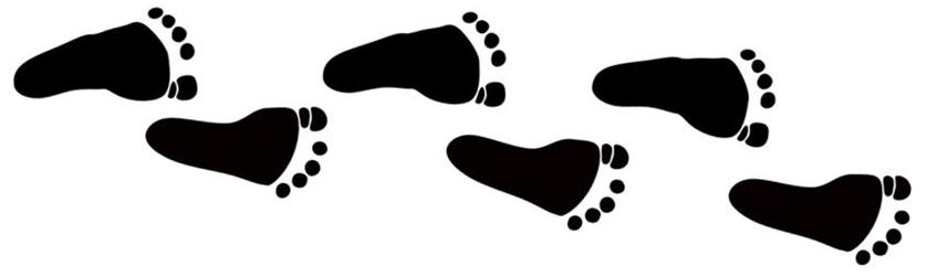 Footstep Clipart.