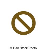 Clipart Vector of Forbidden sign isolated. Vector EPS8 csp10029253.