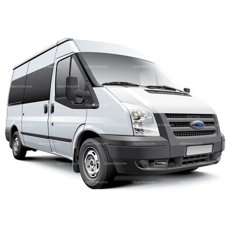 CLIPART FORD TRANSIT VAN.