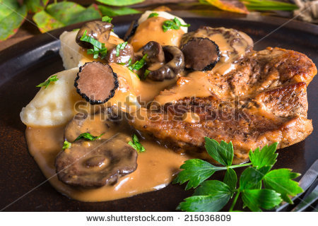 Mushroom Sauce Stock Images, Royalty.