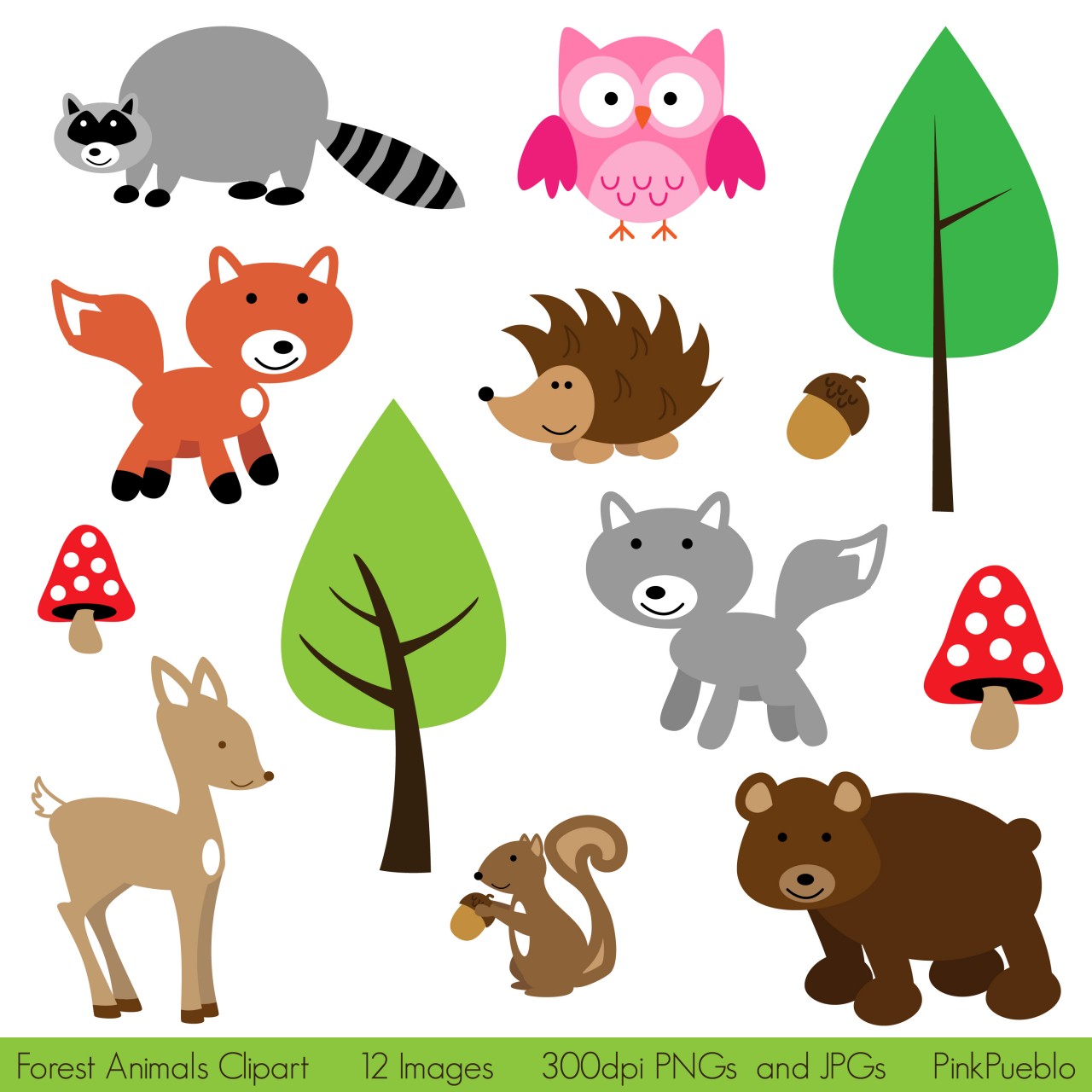 Forest Animals Clipart.