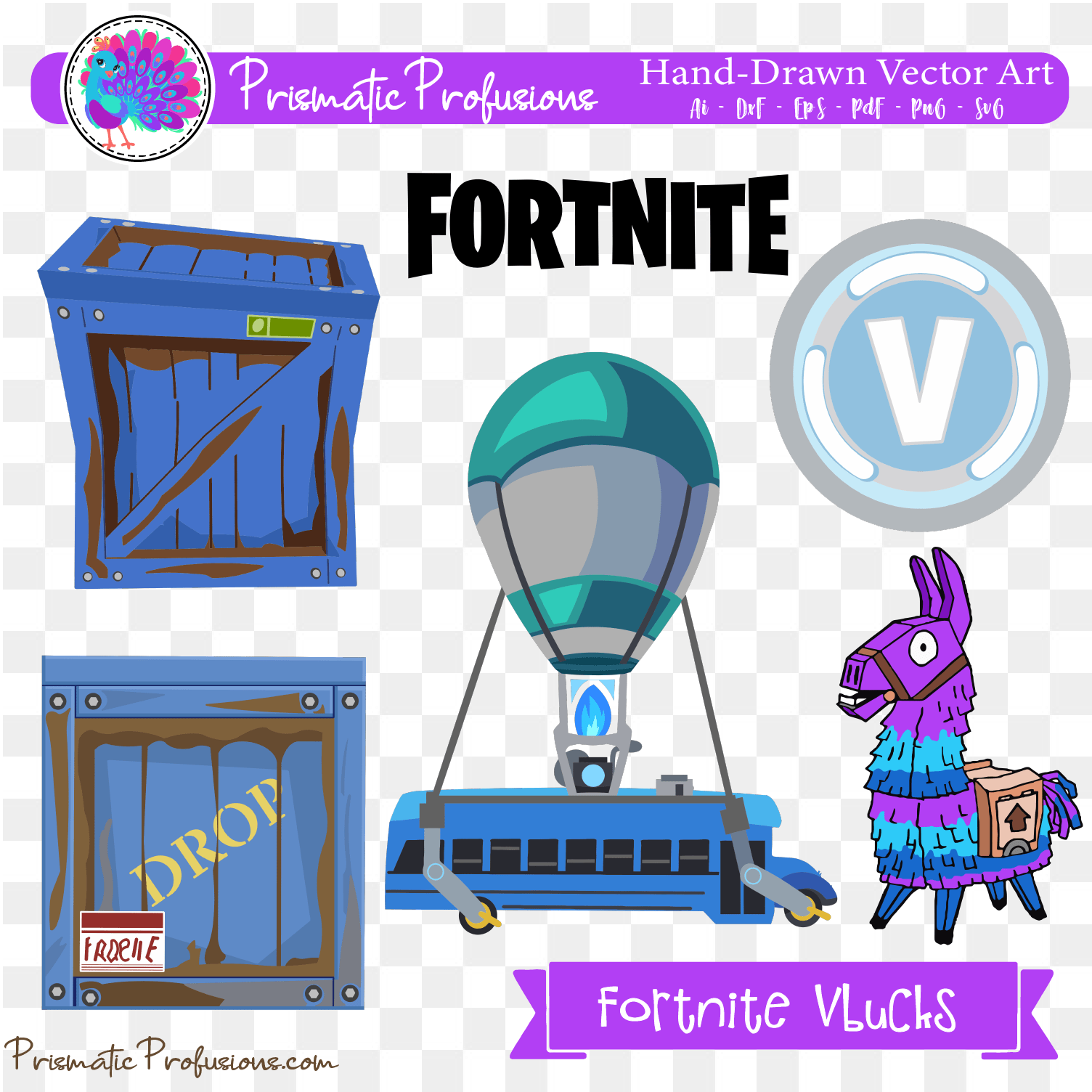 Fortnite, Fortnite SVG, Fortnite Clipart.