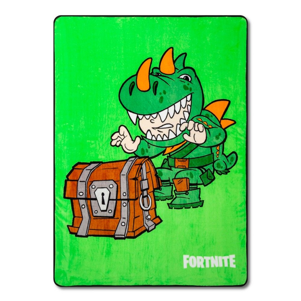 Fortnite Rex Twin Bed Blanket Green in 2019.