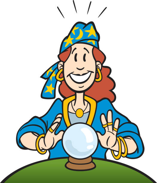 Best Female Fortune Teller Cartoons Illustrations, Royalty.