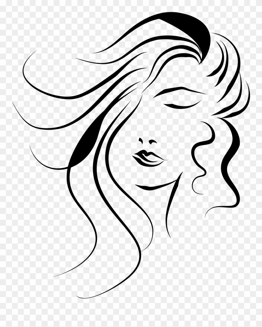 Girl Face Vector Png Clipart (#39082).