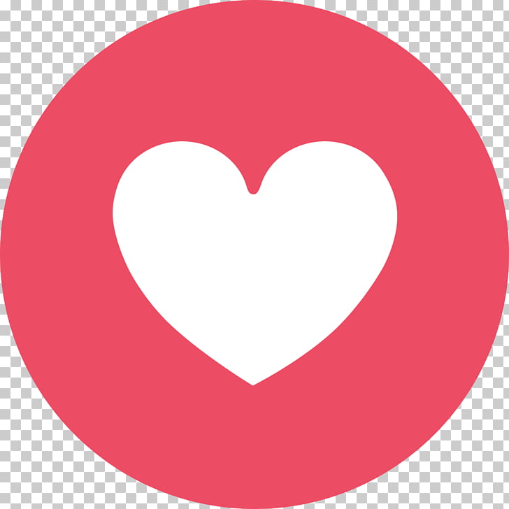 Facebook Messenger Like button, emoji face, heart logo PNG.