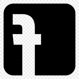 Black White Facebook Logo Vector Ai File Easily Editable Have White.