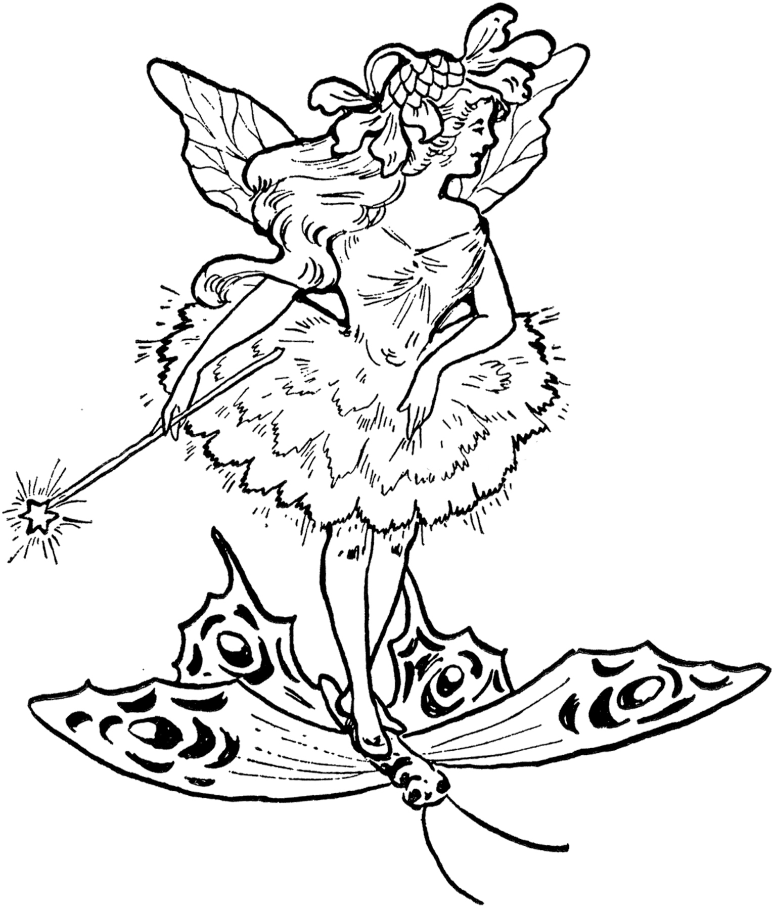 Free Fairy Black And White Clipart, Download Free Clip Art, Free.