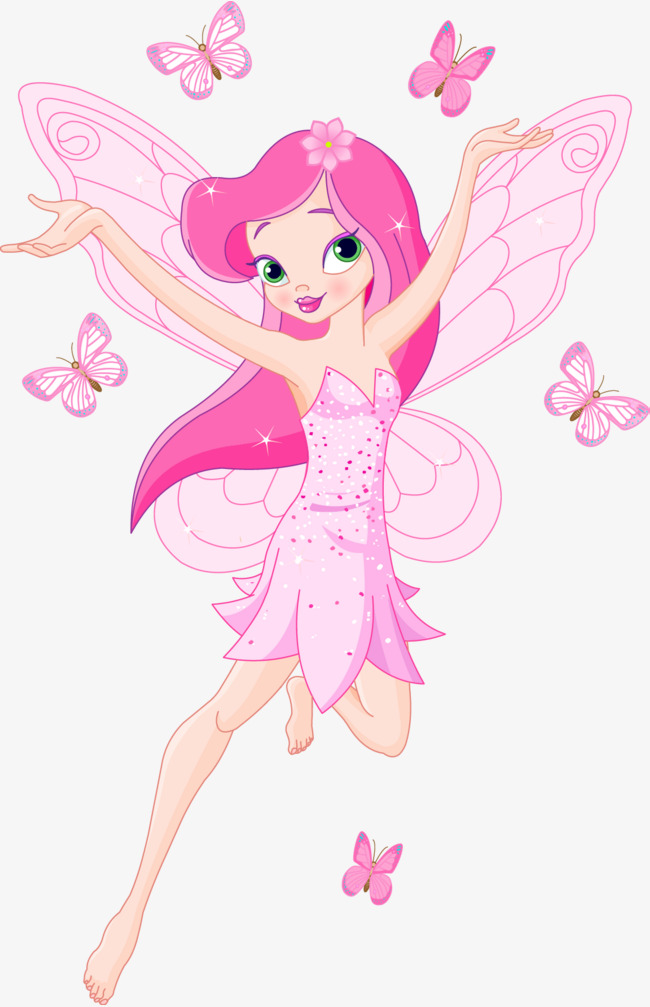 Cartoon Fairy, The Flower Fairy, Flower #28510.