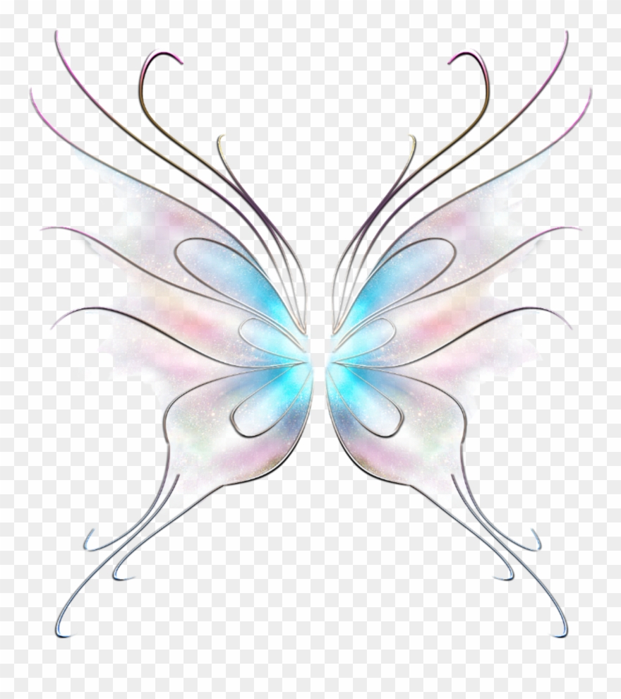 Art Butterfly Fairy Wings Stickers.