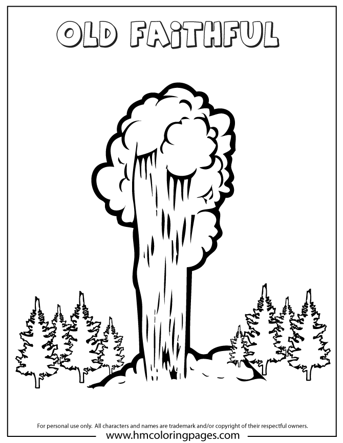 Old faithful clipart.