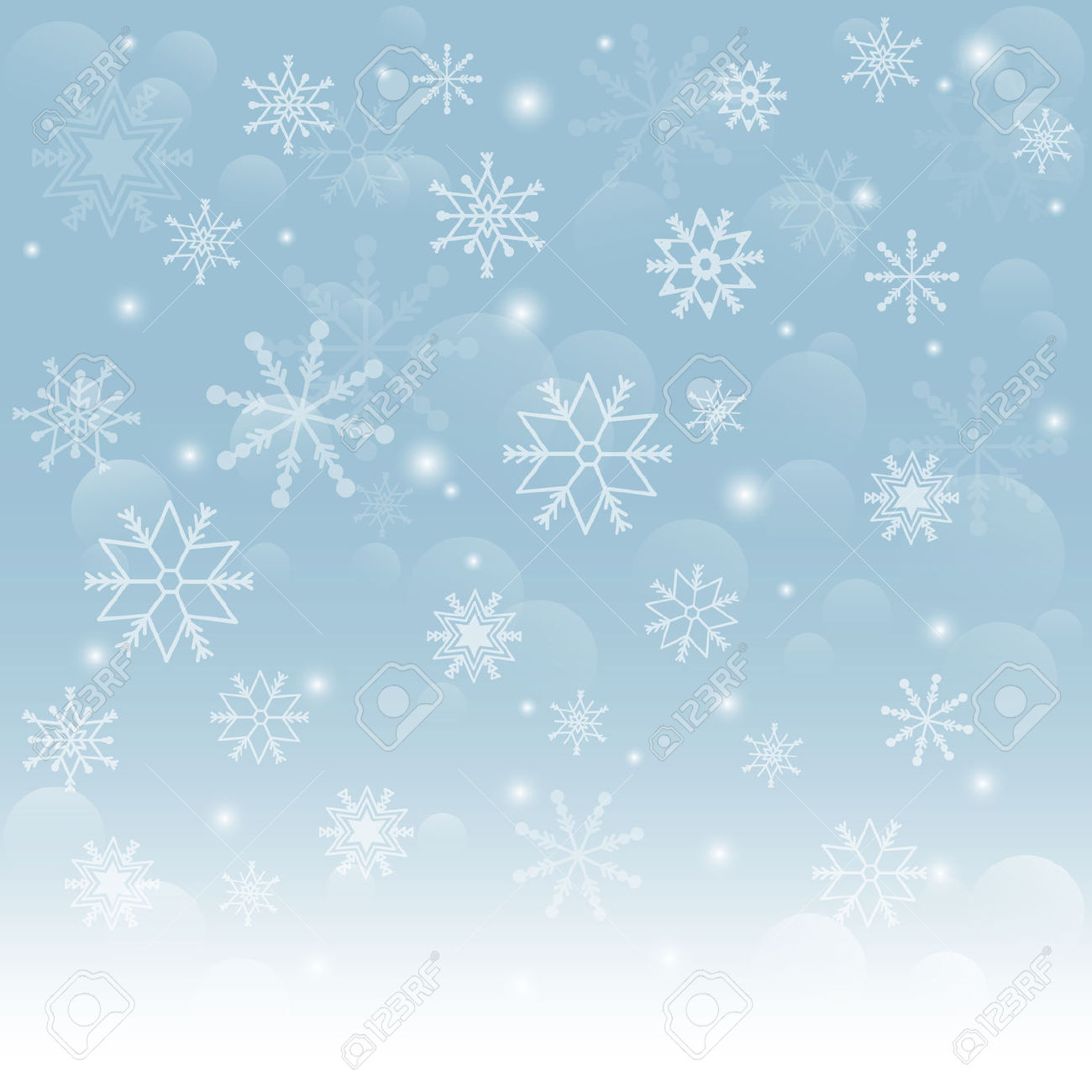 Falling snow background clipart.