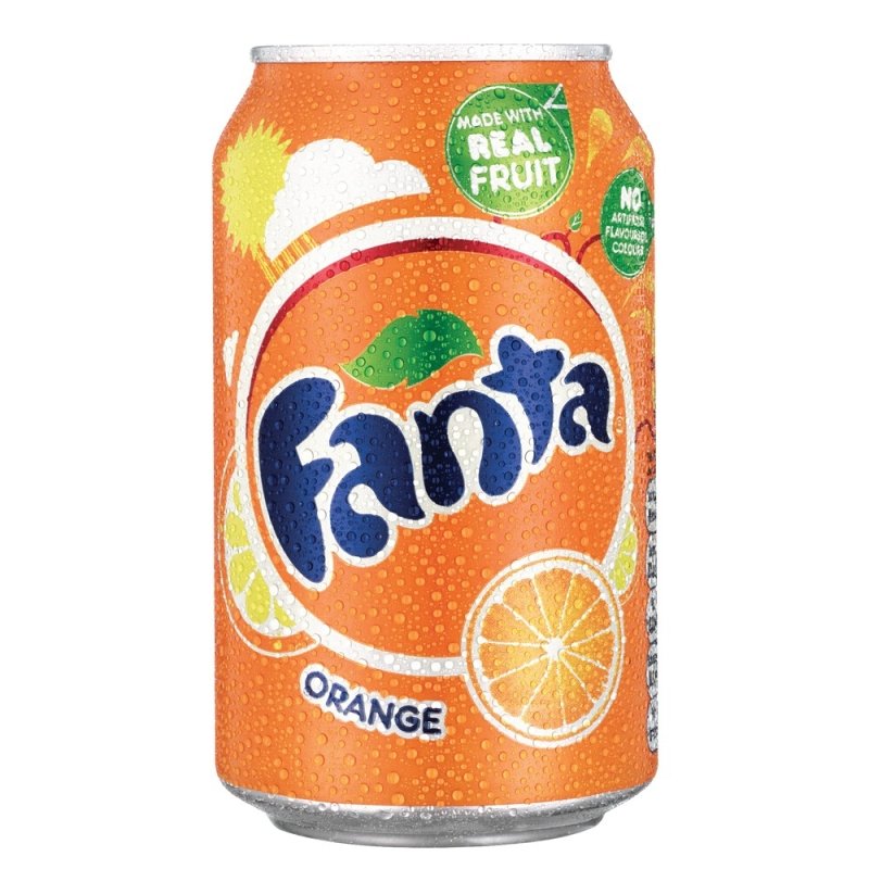 Fanta Orange 330ml Can.