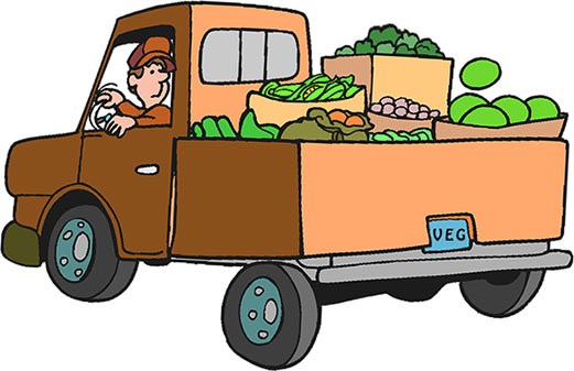 Old farm truck clipart.