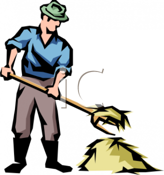 Farmer Working Clipart.