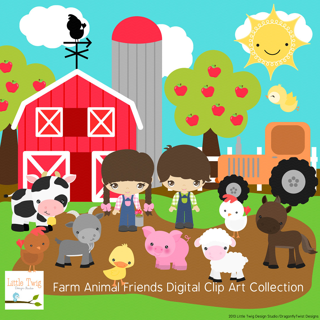 Clip Art Baby Farm Animals Clipart.