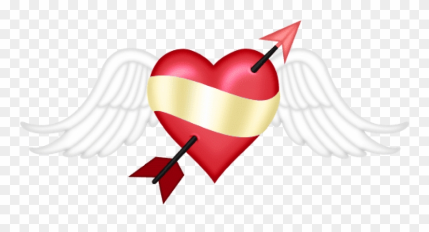 Free Png Valentine Small Heart With Wings Png Images.