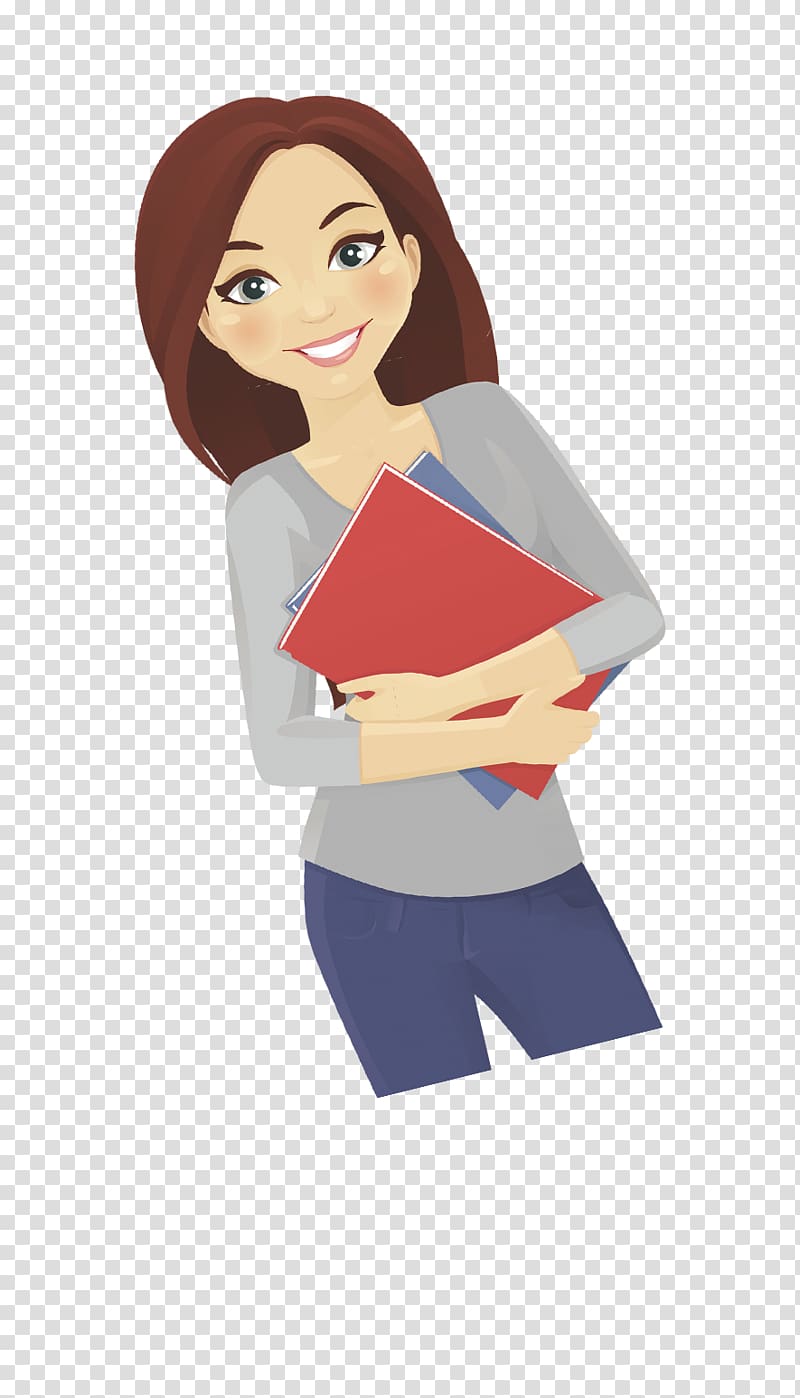 Woman character illustration, Cartoon Woman Teacher Female.