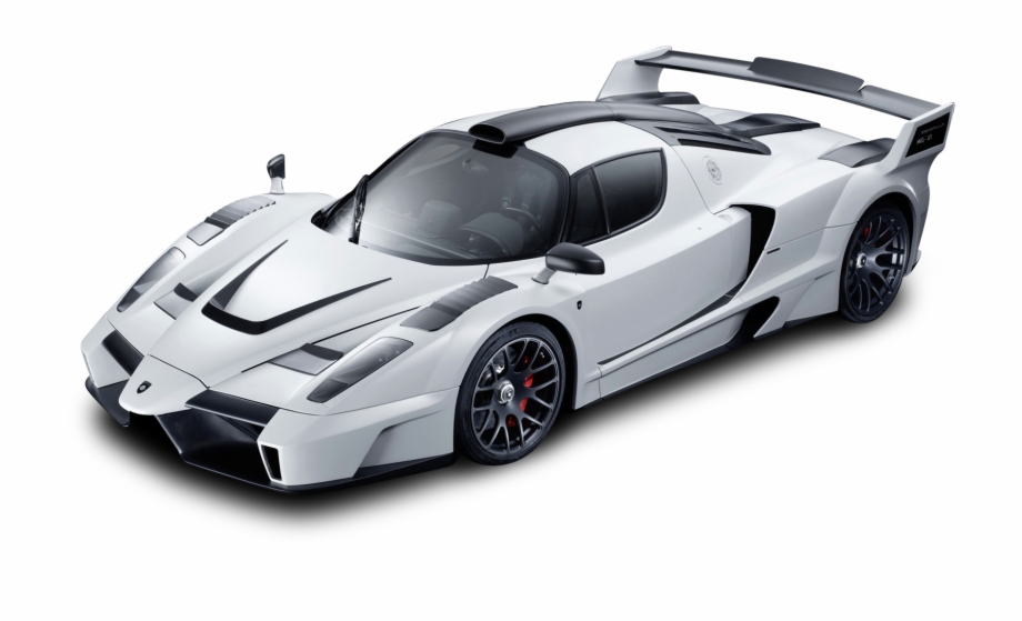 White Ferrari Enzo Racing Car Gemballa Mig U1.