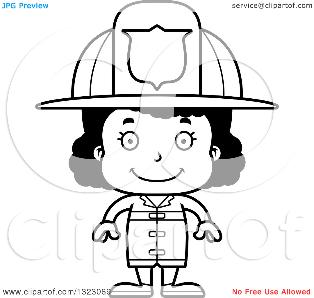 Firefighter Outline With Firefighter Badge Clipart : Firefighter.