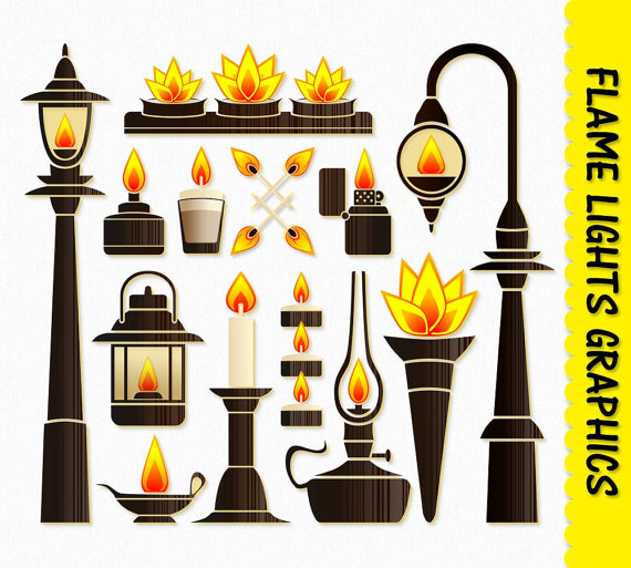 Fire Light Clip Art.