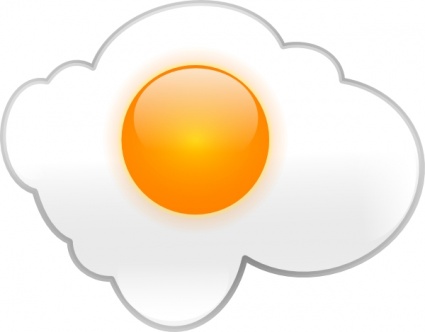 Fried Egg clip art Free Vector.