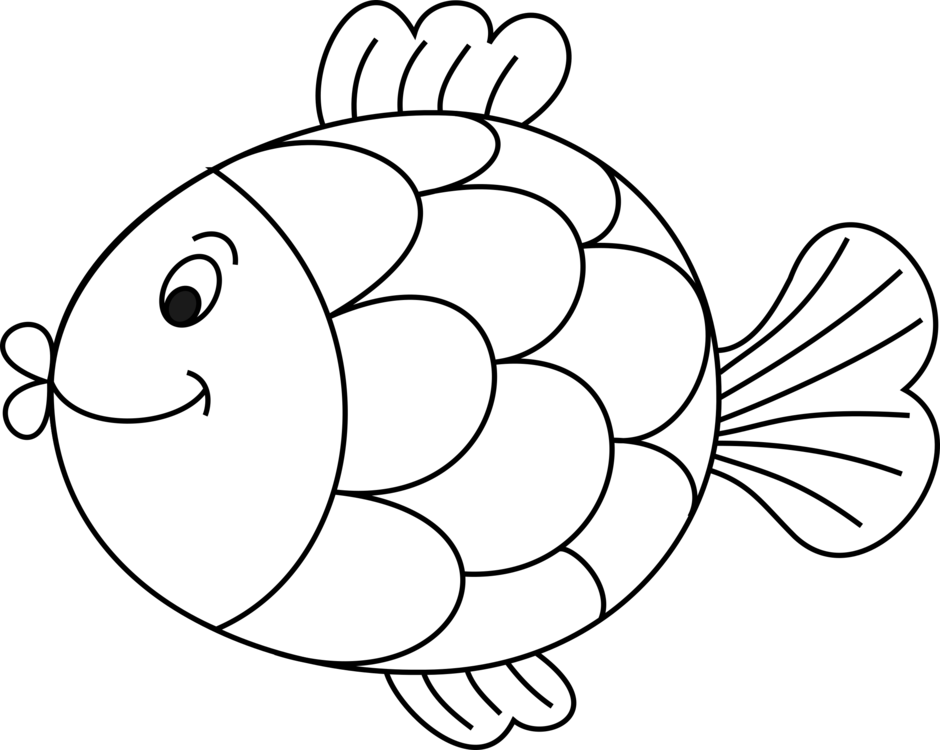 HD Drawing Whitefish Black And White Line Art.