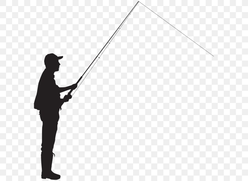 Silhouette Fisherman Fishing Clip Art, PNG, 600x598px.