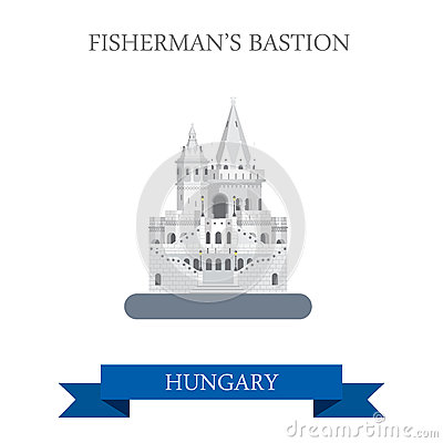 Fisherman's Bastion Budapest Stock Illustrations.