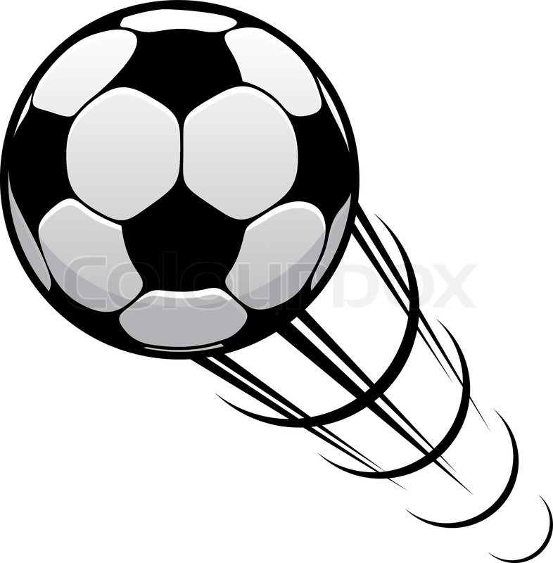 Soccer Ball In Motion Clipart.