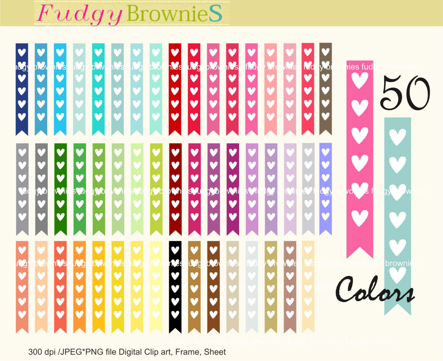 ON SALE hearts flag tag clip art rainbow tag clipart Tag T.