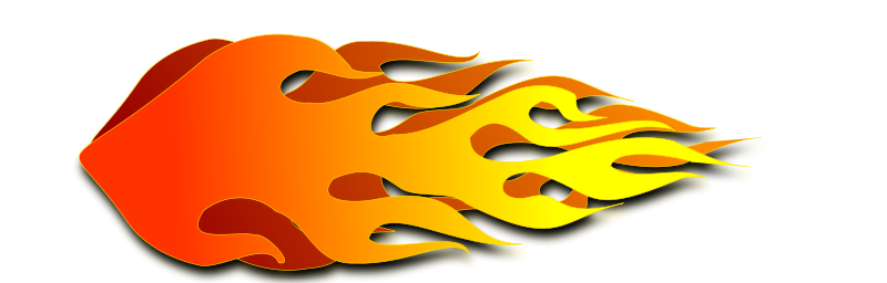 Flames burning candle flame clipart.