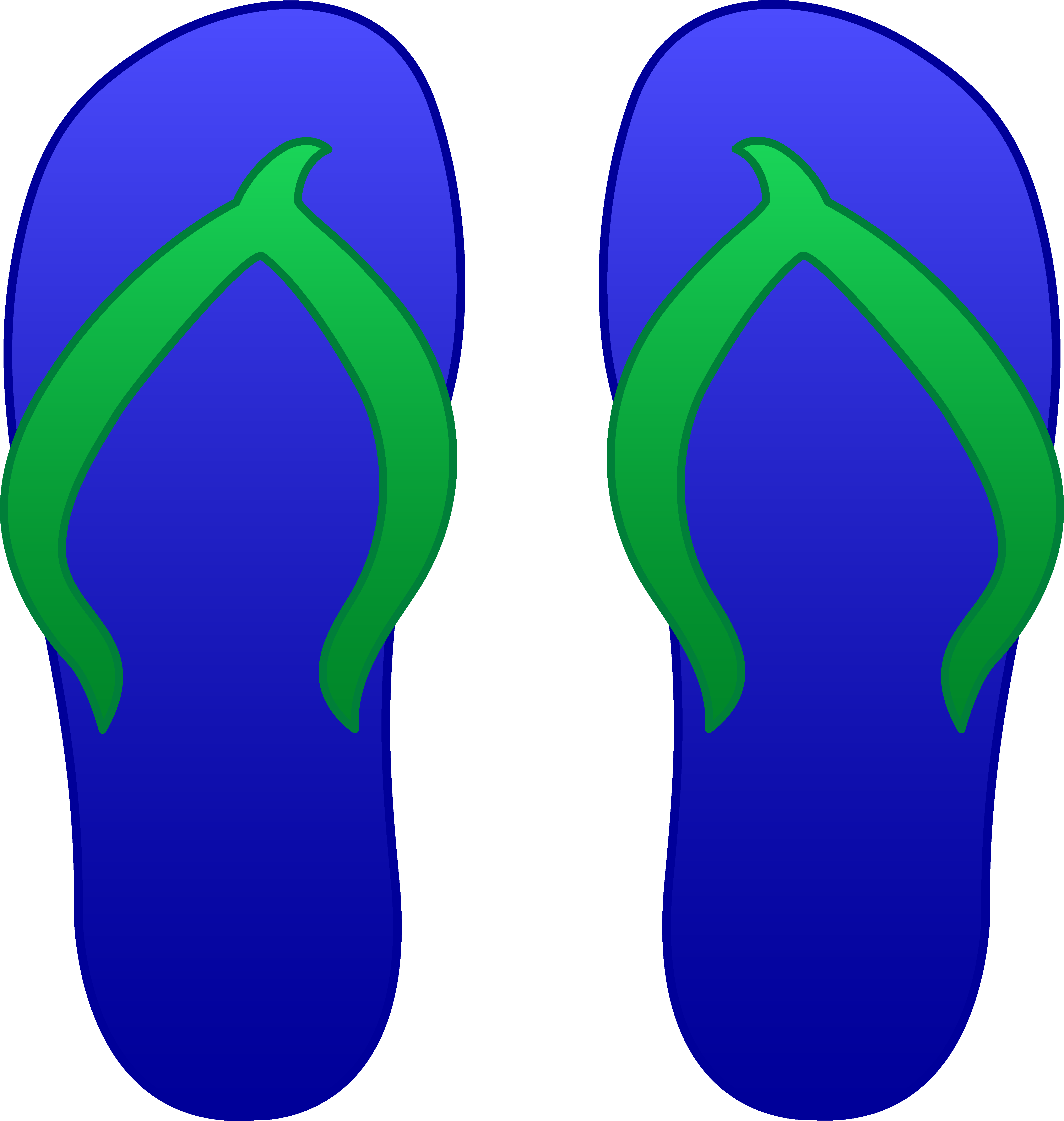 Flip Flops Clipart Black And White.