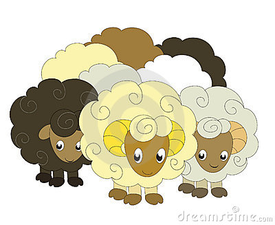 Flock Sheep Clip Art.