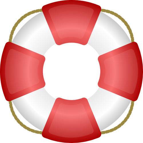 A personal flotation device vector clip art.