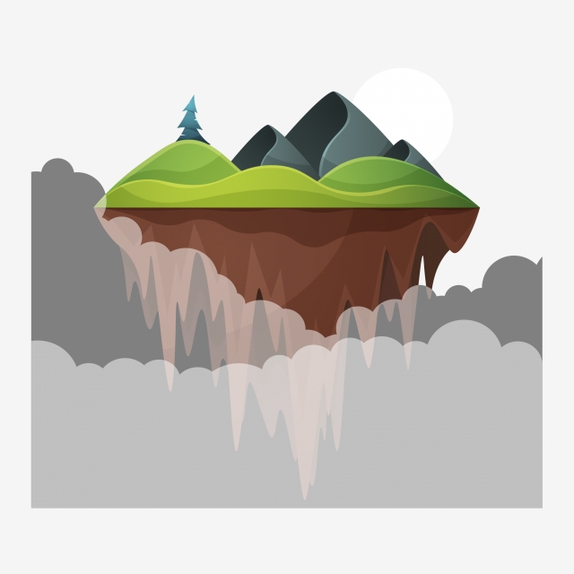 Floating Island PNG Images.