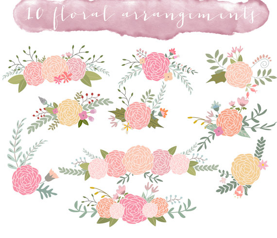 Free floral clip art images.