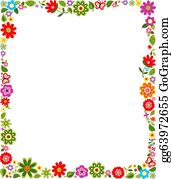 Floral Border Clip Art.