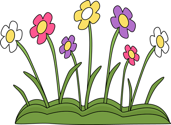 Spring Flower Patch Clip Art.