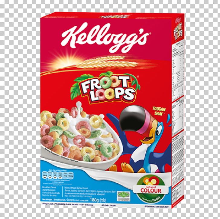 Breakfast Cereal Corn Flakes Froot Loops Kellogg\'s PNG.