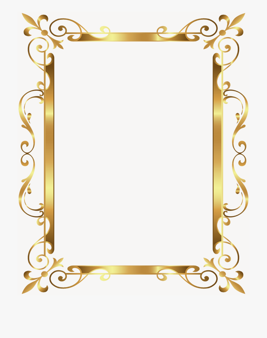 Gold Frame, Picture Frame.