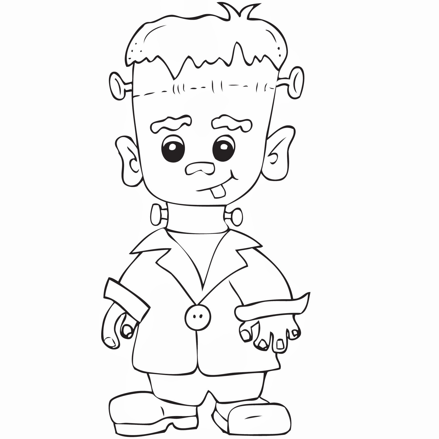 Frankenstein clipart black and white 5 » Clipart Station.