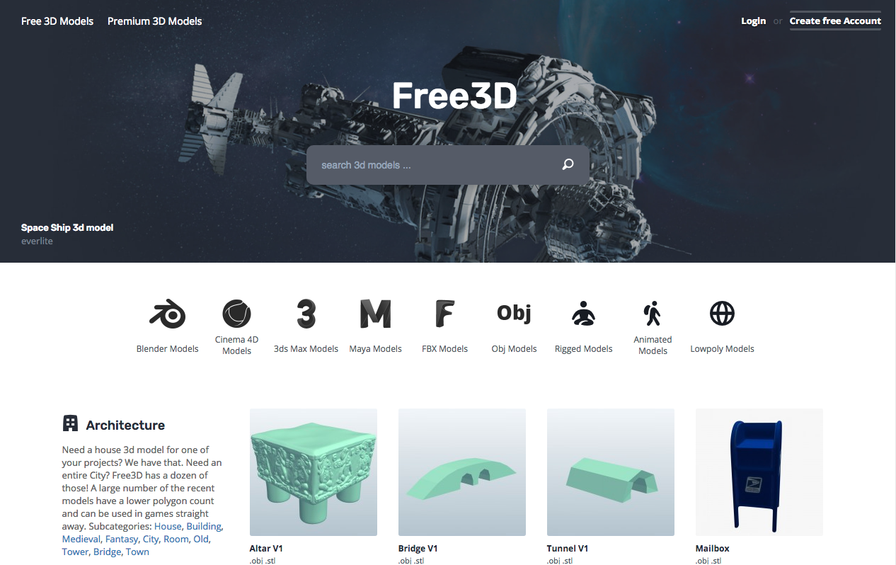 Top 10 Sites For Free 3D Game Art.