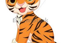 cute tiger cub clipart.