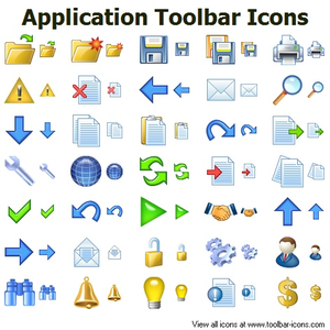 Application Toolbar Icons.