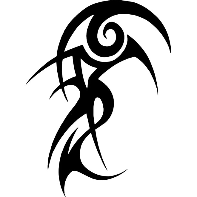 Tribal tattoo free vector image.